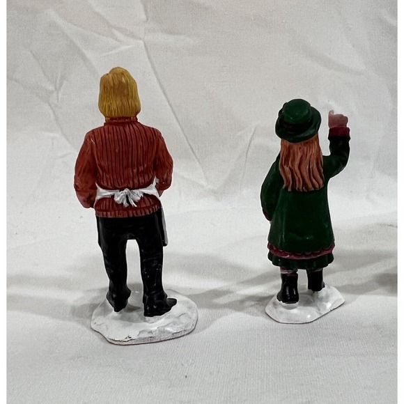 Lemax Christmas Village Accessories Lot of 4 Figurines Birdhouse Christmas Tree - Picture 4 of 8